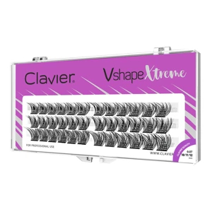 Clavier Kępki rzęs V&L Shape, cat eyelashes skręt L 10mm