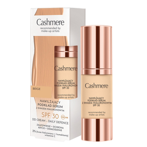 Cashmere Nawilżający podkład-serum z kwasem hialuronowym SPF30 02 Beige 30ml