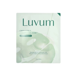 Luvum Green Citrus Vitamin C Gel Mask Plus - Hydrożelowa maseczka witaminą C i kwasem traneksamowym