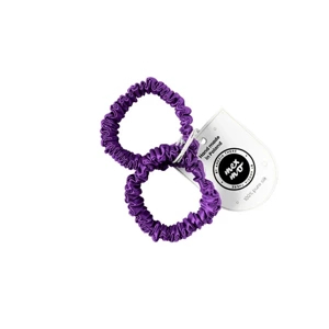 Mexmo Scrunchie Mini Royal Purple - Zestaw dwóch gumek jedwabnych