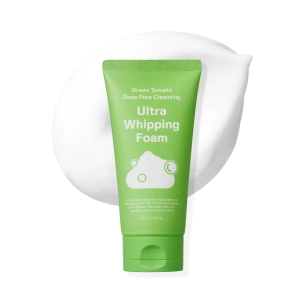 Sungboon Editor Green Tomato Deep Pore Cleansing Ultra Whipping Foam - Oczyszczająca pory Pianka do mycia Twarzy 120g