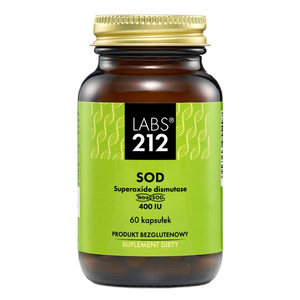 LABS212 SOD superoxide dismutase Tetra-SOD suplement diety 60 kapsułek