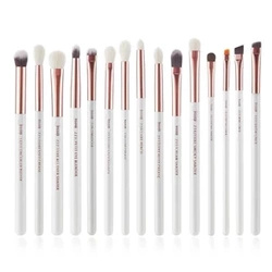 Jessup Zestaw 15 pędzli do makijażu T217 White/Rose Gold