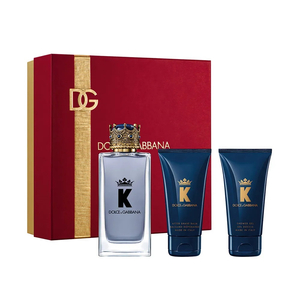 Dolce & Gabbana K by Dolce & Gabbana zestaw woda toaletowa spray 100ml + żel pod prysznic 50ml + balsam po goleniu 50ml