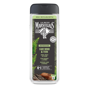 Le Petit Marseillais Nature For Men żel pod prysznic 4w1 Drzewo Cade & Paproć 400ml