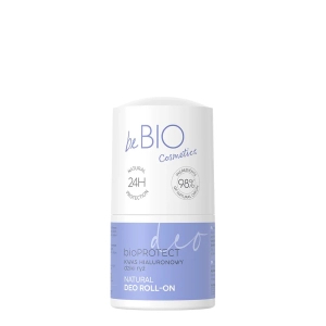 beBIO deo roll-on Naturalny dezodorant НYALURO bioPROTECT z kwasem hialuronowym i ekstraktem z dzikiego ryżu 50ml