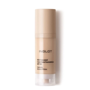 Inglot Pielęgnacyjny podkład do twarzy skin focused spf 50+ 302 ivory beige 30ml