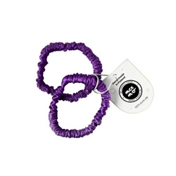 Mexmo Scrunchie Small Royal Purple - Zestaw dwóch gumek jedwabnych