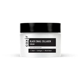 Coxir Black Snail Collagen Cream Przeciwstarzeniowy krem do twarzy z mucyną ślimaka i kolagenem 50ml