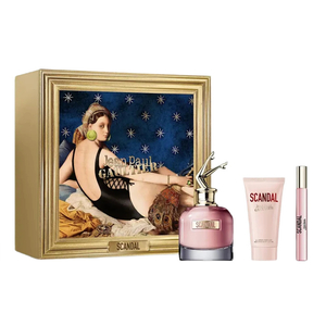 Jean Paul Gaultier Scandal zestaw woda perfumowana spray 80ml + balsam do ciała 75ml + woda perfumowana spray 10ml