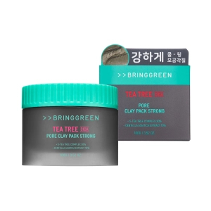 BRING GREEN Tea Tree Cica Pore Clay Pack S - Glinka oczyszczająca pory z eksraktem z drzewa herbacianego 100g