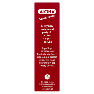 AJONA Stomaticum medyczny koncentrat pasty do zębów dziąseł i języka 6ml