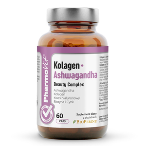 Pharmovit Kolagen + Ashwagandha Beauty Complex suplement diety 60 kapsułek