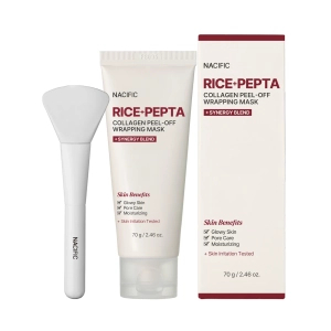 NACIFIC Rice Pepta Collagen Peel-off Wrapping Mask - Ujędrniająca maska kolagenowa peel-off 70g