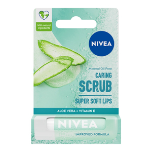 Nivea Caring Scrub pielęgnujący peeling do ust Aloes 4.8g