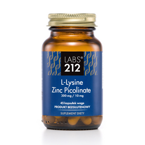LABS212 L-Lysine Zinc Picolinate suplement diety 45 kapsułek