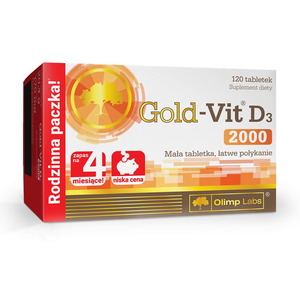 Olimp Labs Gold-Vit D3 2000 suplement diety 120 tabletek