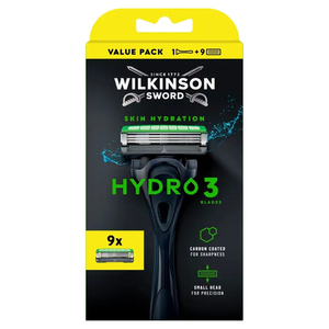 Wilkinson Hydro 3 Skin Hydration maszynka do golenia z 3 ostrzami i 9 wkładów