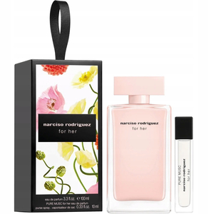 Narciso Rodriguez Zestaw For Her woda perfumowana spray 100ml + Pure Musc For Her woda perfumowana spray 10ml