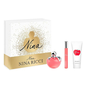 Nina Ricci Nina zestaw woda toaletowa spray 50ml + balsam do ciała 75ml + woda toaletowa roll-on 10ml