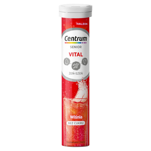 Centrum Vital Senior suplement diety wiśnia 20 tabletek musujących