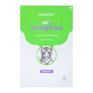 Medi-Peel Young Cica PDRN Trouble Soothing Mask - Kojąco-Nawilżająca Maska do Twarzy z PDRN 1szt.