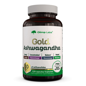 Olimp Labs Gold Ashwagandha suplement diety 120 kapsułek