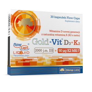 Olimp Labs Gold-Vit D3 + K2 w oleju lnianym suplement diety 30 kapsułek