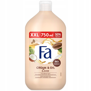 Fa Cream & Oil Cacao żel pod prysznic i do kąpieli o zapachu masła kakaowego 750ml