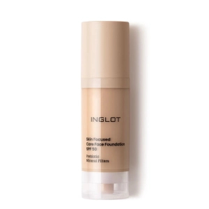 Inglot Pielęgnacyjny podkład do twarzy skin focused spf 50+ 305 peachy beige 30ml