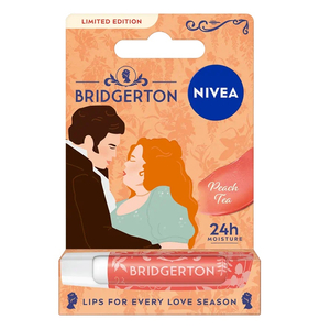 Nivea Bridgerton Edition Penelope&Colin pielęgnująca pomadka do ust Peach Tea 4.8g