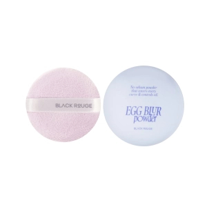 BLACK ROUGE Egg Blur Powder - Puder do twarzy utrwalający makijaż Milk Lilac