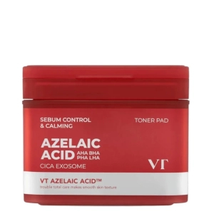 VT Cosmetics Azelaic Acid AZ Care Toner Pad - płatki tonizujące z kwasem azelainowym i Cica 60 szt.