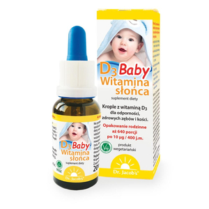 Dr Jacobs Witamina słońca D3 Baby suplement diety w kroplach 20ml