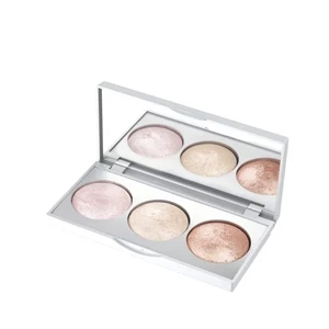 Golden Rose Potrójna paleta rozświetlająca do twarzy Strobing Highlighter Baked Trio Palette