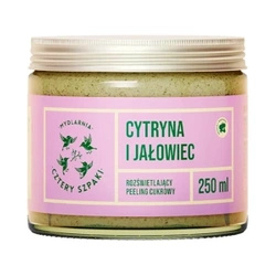 Cztery Szpaki Cytryna i Jałowiec Rozświetlający peeling cukrowy 250ml