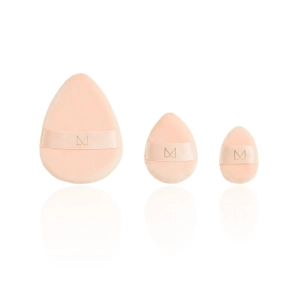 M BRUSH by Maxineczka Powder Puff Trio Zestaw 3 puszków do makijażu Beige