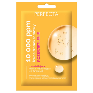 Perfecta 10 000 ppm rozświetlająca maska rozjaśniająca na tkaninie 20ml