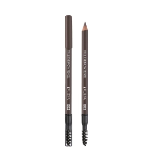 Pupa Milano True Eyebrow Pencil Total Fill Eyebrow Pencil Long-Lasting - Waterproof - Wodoodporna i długotrwała kredka do pełnego wypełnienia brwi Dark Brown 1,08 g