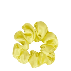 Almania gumka do włosów Scrunchie jedwabna - neonowy żółty