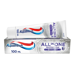 Aquafresh All In One Protection pasta do zębów z fluorkiem Crystal White 100ml