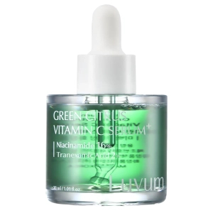Luvum Green Citrus Vitamin C Serum Plus - Rozjaśniające serum do twarzy z witaminą C i kwasem traneksamowym 30ml