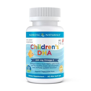 Nordic Naturals Children's DHA Omega 3 250mg suplement diety dla dzieci 90 kapsułek żelowych