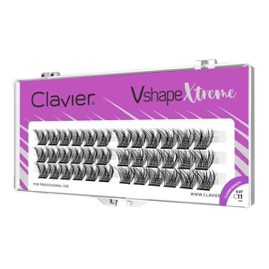 Clavier Kępki rzęs V&L Shape, cat eyelashes skręt L 10mm