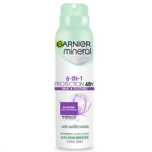 Garnier Mineral 6-in-1 Protection Floral Fresh antyperspirant spray 150ml