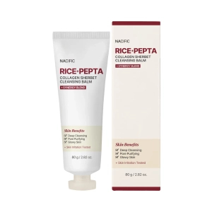 NACIFIC Rice Pepta Collagen Sherbet Cleansing Balm - Balsam oczyszczający z kolagenem i kompleksem peptydowym 80g
