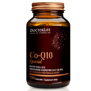 Doctor Life Co-Q10 Special koenzym Q10 130mg w organicznym oleju kokosowym suplement diety 100 kapsułek