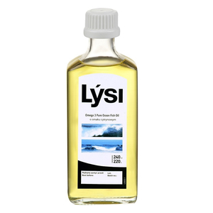 Lysi Sport Omega-3 Pure Ocean Fish Oil suplement diety o smaku cytrynowym 240ml
