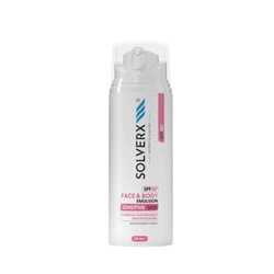 SOLVERX Sensitive Skin Face & Body Emulsion Emulsja ochronna do twarzy i ciała SPF50+ 150 ml