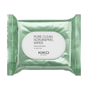 KIKO Milano Pure Clean Scrub&Peel Wipes złuszczające i odświeżające chusteczki do twarzy 2w1 20szt